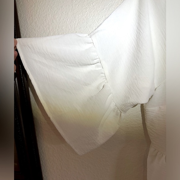 Fred David Bohemian Blouse with straps and flare sleeves 2x - Picture 6 of 6